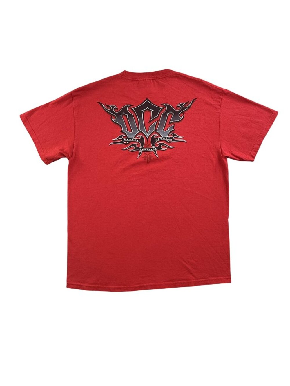 Vintage Orange County Choppers Shirt Mens Large Red OCC Graphic Tee Biker Y2K